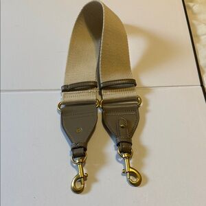 Beige and Gold Bag Strap